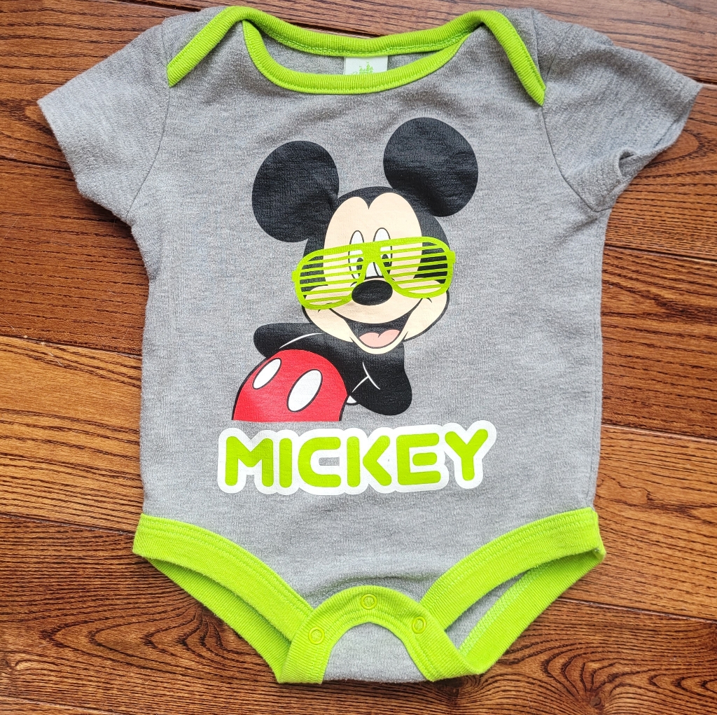 3/10 Mickey Diaper Shirt